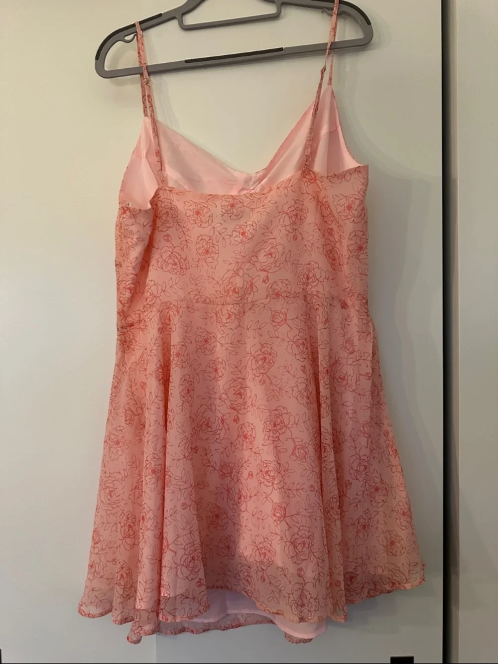 Urban Outfitters Pink Floral Slip Mini Dress - Picture 4 of 5